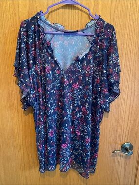 🦅 Lane Bryant Women’s Layered Flutter Sleeve Top